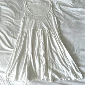 Soft white cotton dress